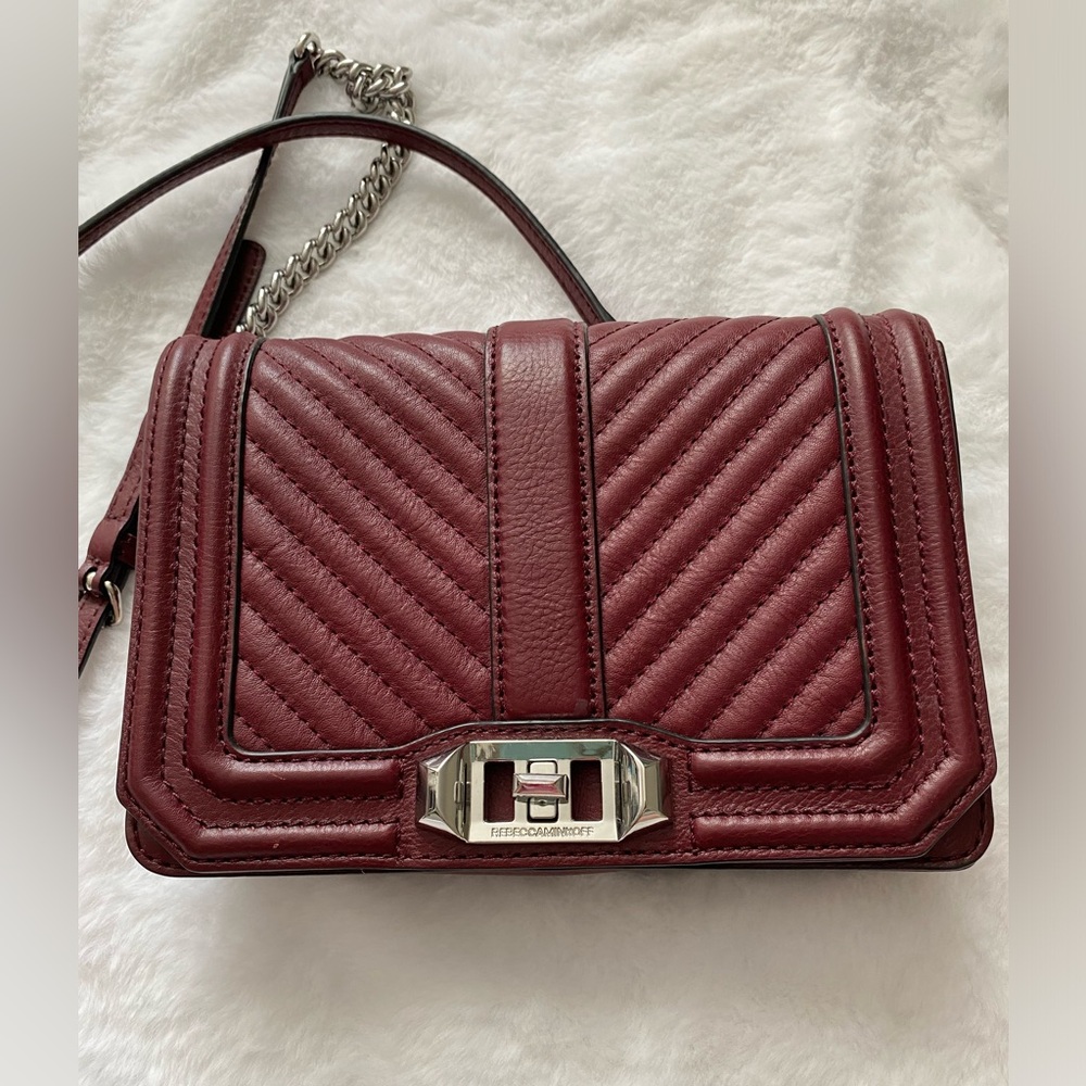 Burgundy Rebecca Minkoff crossbody bag - excellent condition!!